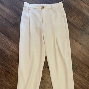 Vince Cream Straight Leg Trousers
